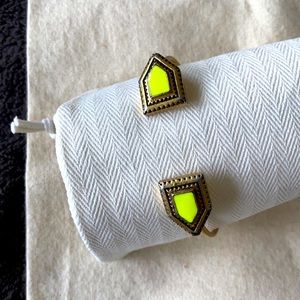 Madewell Tribal Bangle, Gold/Bright Yellow